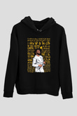 J. Cole Siyah Unisex Kapüşonlu Sweatshirt