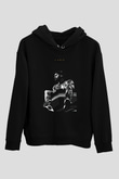 J. Cole Siyah Unisex Kapüşonlu Sweatshirt