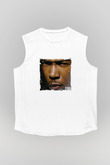 Ja Rule Baskılı Unisex Beyaz Kolsuz Tişört