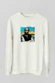 Ja Rule Baskılı Unisex Beyaz Sweatshirt