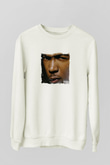 Ja Rule Baskılı Unisex Beyaz Sweatshirt