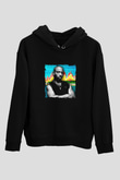Ja Rule Baskılı Unisex Siyah Hoodie