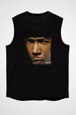 Ja Rule Baskılı Unisex Siyah Kolsuz Tişört