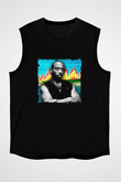 Ja Rule Baskılı Unisex Siyah Kolsuz Tişört