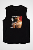 Ja Rule Baskılı Unisex Siyah Kolsuz Tişört