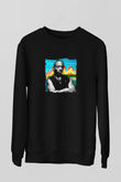 Ja Rule Baskılı Unisex Siyah Sweatshirt