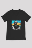 Ja Rule Baskılı Unisex Siyah V Yaka Tişört