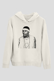 Ja Rule Beyaz Unisex Kapüşonlu Sweatshirt