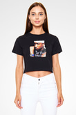 Ja Rule Siyah  Crop Top Tişört