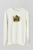 Jamaika Beyaz Unisex Sweatshirt