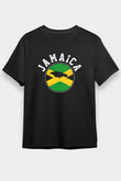 Jamaika Siyah Unisex Tişört T-Shirt - TişörtFabrikası