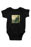 James Brown Baskılı Unisex Siyah Bebek Body - Zıbın