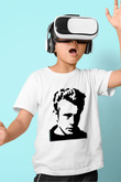 James Dean Baskılı Beyaz Unisex Çocuk Tişört