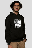 James Dean Baskılı Unisex Siyah Hoodie