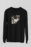 James Dean Baskılı Unisex Siyah Sweatshirt