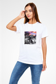 James Dean Unisex Baskılı Beyaz Tişört