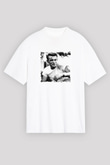 James Dean Unisex Baskılı Beyaz Tişört