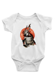 Japonya Baskılı Beyaz Unisex Bebek Body - Zıbın