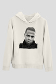 Jay-Z Beyaz Unisex Kapüşonlu Sweatshirt