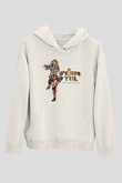 Jethro Tull Beyaz Unisex Kapşonlu Sweatshirt