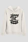 Jimmy Eat World Beyaz Unisex Kapüşonlu Sweatshirt