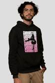 Jimnastikçi Siyah Unisex Kapüşonlu Sweatshirt