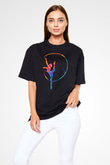 Jimnastikçi Siyah Unisex Tişört T-Shirt - TişörtFabrikası