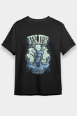 Jinjer Baskılı Unisex Siyah Tişört - Tshirt