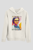 Jocelyn Bell Burnell Baskılı Unisex Ekru Hoodie