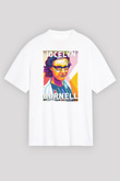 Jocelyn Bell Burnell Baskılı Unisex Oversize Beyaz Tişört - Tshirt