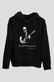 Joe Santriani Baskılı Unisex Siyah Kapüşonlu Sweatshirt