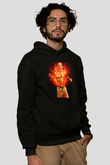 John Cena Baskılı Unisex Siyah Hoodie