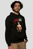 John Cena Baskılı Unisex Siyah Hoodie