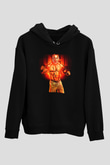 John Cena Baskılı Unisex Siyah Hoodie