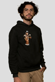 John Cena Baskılı Unisex Siyah Hoodie