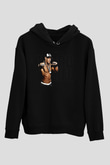 John Cena Baskılı Unisex Siyah Hoodie