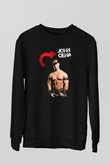John Cena Baskılı Unisex Siyah Sweatshirt