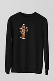 John Cena Baskılı Unisex Siyah Sweatshirt
