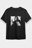 John Lennon Baskılı Unisex Siyah Tişört