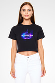 John O'callaghan Siyah  Crop Top Tişört