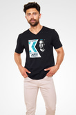 John O'callaghan Siyah Unisex V Yaka Tişört T-Shirt