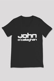 John O'callaghan Siyah Unisex V Yaka Tişört T-Shirt