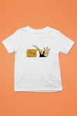 Johnny Bravo Baskılı Beyaz Unisex Çocuk Tişört