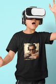 Johnny Depp Baskılı Unisex Siyah Çocuk Tişört