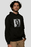 Johnny Depp Baskılı Unisex Siyah Hoodie
