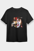 Johnny Depp Baskılı Unisex Siyah Tişört