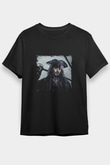 Johnny Depp Baskılı Unisex Siyah Tişört