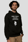 Johnny Depp Siyah Unisex Hoodie