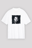 Johnny Depp Unisex Baskılı Beyaz Tişört