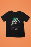 Joker Baskılı Unisex Siyah  Çocuk Tişört